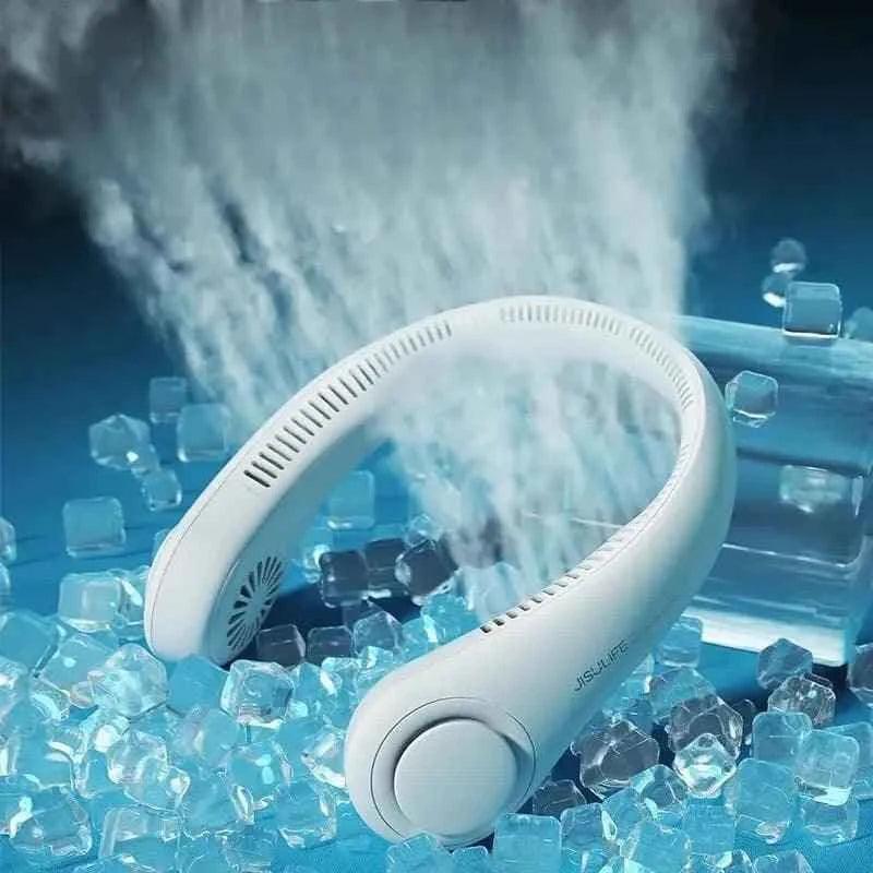 Portable Neck Fan Summer Traveling Outdoor Sports Fans Mini Air Cooler Conditioner for Travel Outdoor