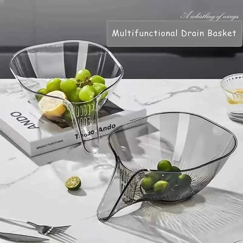 Multipurpose Drainage Vegetable/Fruits Acrylic Kitchen Basket