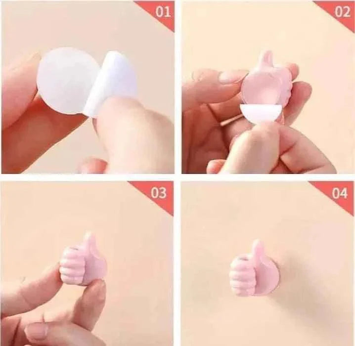 Silicone Multifunctional Hand Wall Clips 10 pieces